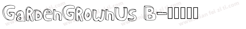 GardenGrownUS B字体转换